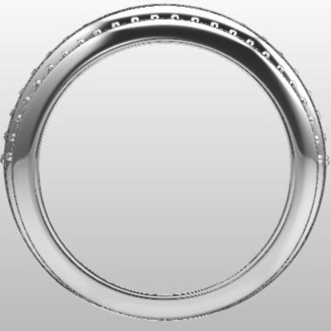 Custom Made Diamond Set Wedding Ring SB2503V2 image 3.