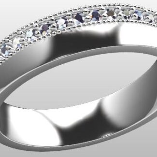 Custom Made Diamond Set Wedding Ring SB2507 image 2