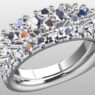 Custom Made Diamond Set Wedding Ring SB2552 image 2
