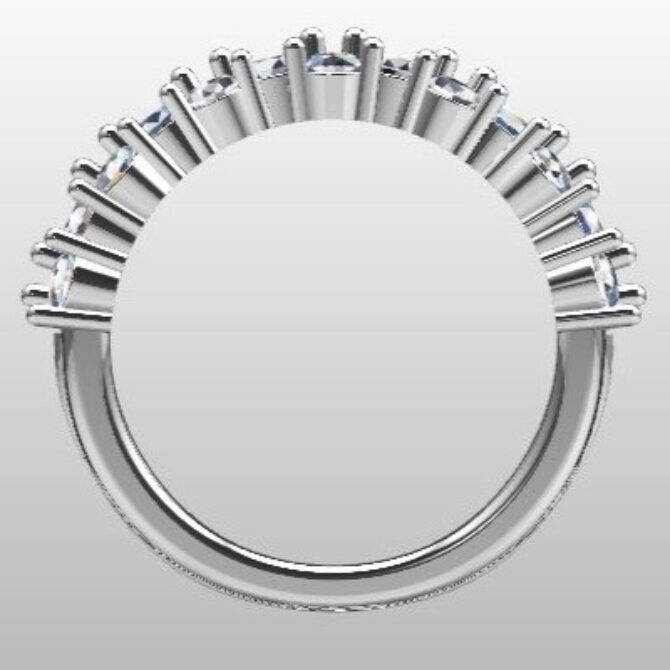 Custom Made Diamond Set Wedding Ring SB2552 image 3