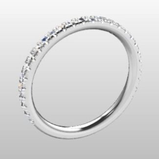 Custom Made Diamond Set Wedding Ring SB2581 image 2