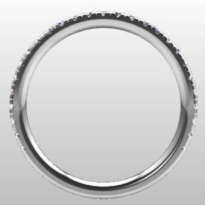 Custom Made Diamond Set Wedding Ring SB2581 image 3