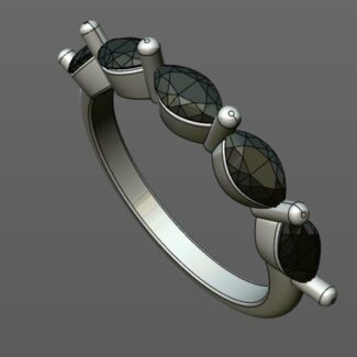 Custom Made Diamond Set Wedding Ring SB2738 image 2