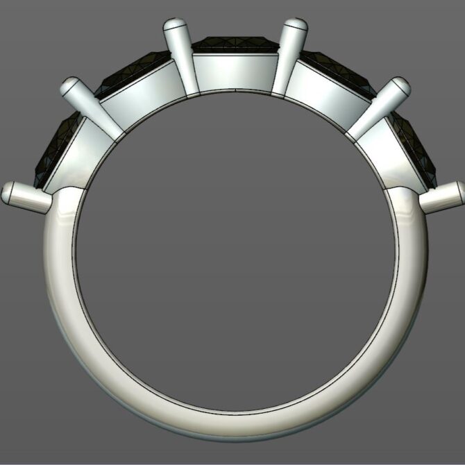 Custom Made Diamond Set Wedding Ring SB2738 image 3