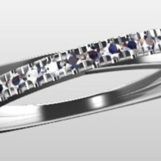 Custom Made Diamond Set Wedding Ring SB2768 image 2