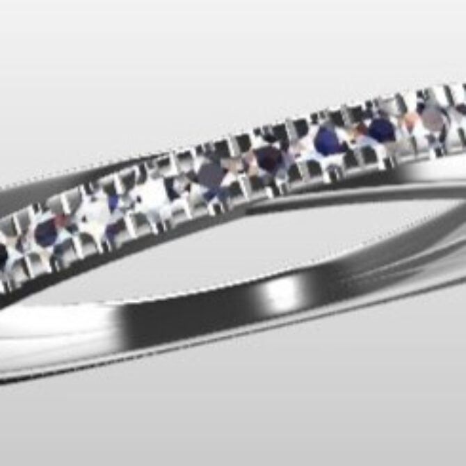 Custom Made Diamond Set Wedding Ring SB2768 image 2