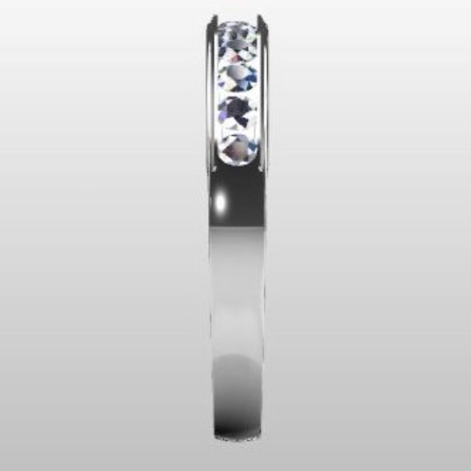 Custom Made Diamond Set Wedding Ring SB2776 image 4