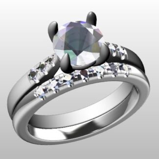Custom Made Diamond Set Wedding Ring SB2829 image 2
