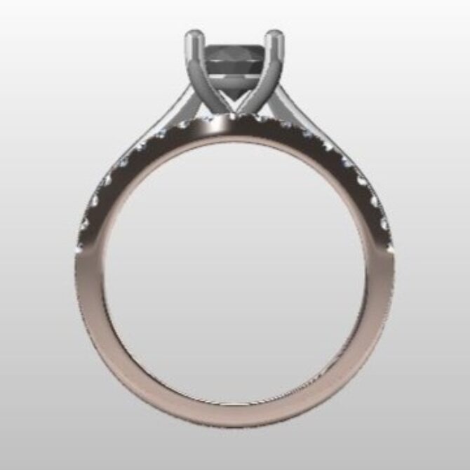 Custom Made Diamond Set Wedding Ring SB2895 image 3