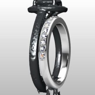 Custom Made Diamond Set Wedding Ring SB2937 image 2