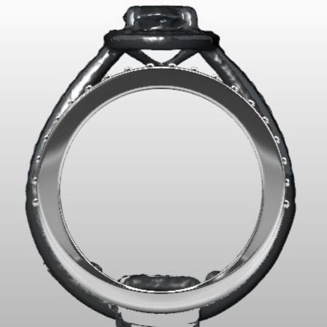 Custom Made Diamond Set Wedding Ring SB2937 image 3