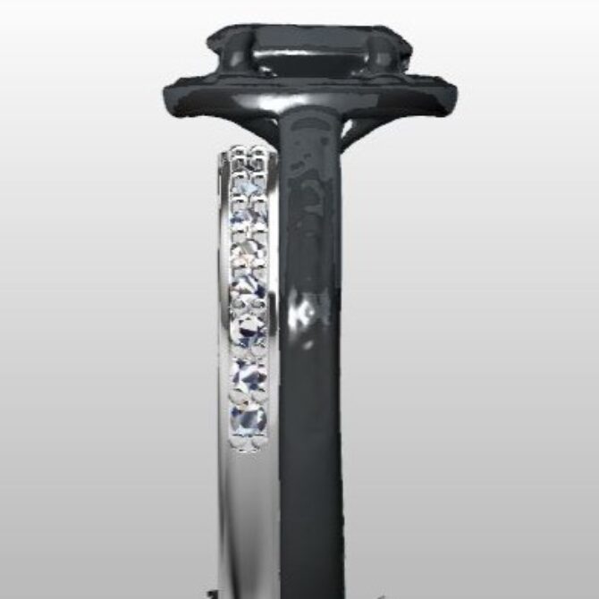 Custom Made Diamond Set Wedding Ring SB2937 image 4