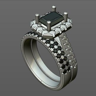 Custom Made Diamond Set Wedding Ring SB2956 image 2