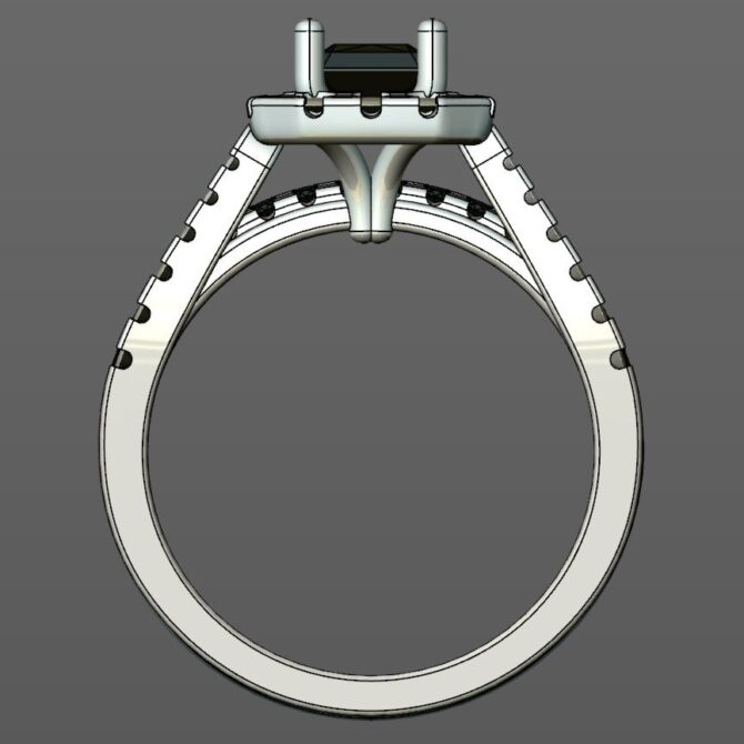 Custom Made Diamond Set Wedding Ring SB2956 image 3