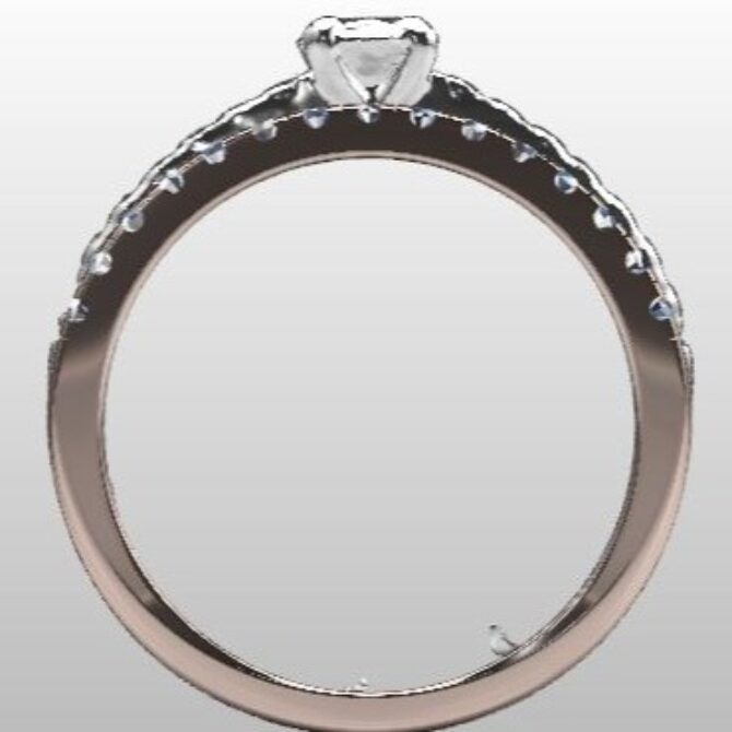 Custom Made Diamond Set Wedding Ring SB2973 image 3