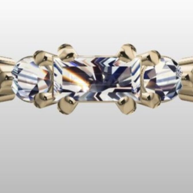 Custom Made Diamond Set Wedding Ring SB2978 image 1