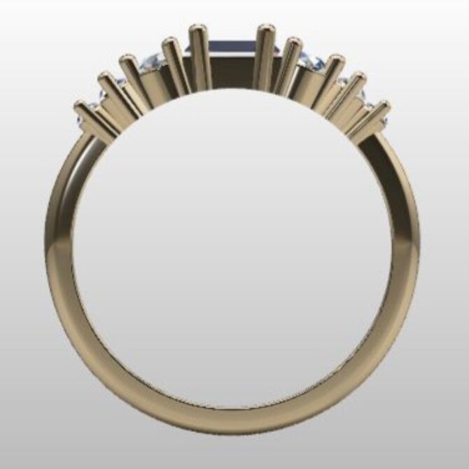 Custom Made Diamond Set Wedding Ring SB2978 image 3