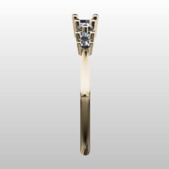 Custom Made Diamond Set Wedding Ring SB2978 image 4