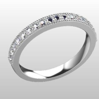Custom Made Diamond Set Wedding Ring SB2983 image 2