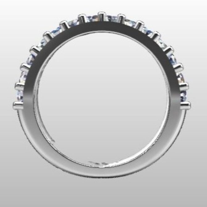 Custom Made Diamond Set Wedding Ring SB2990 image 3