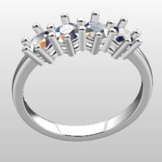 Custom Made Diamond Set Wedding Ring SB3016 image 2