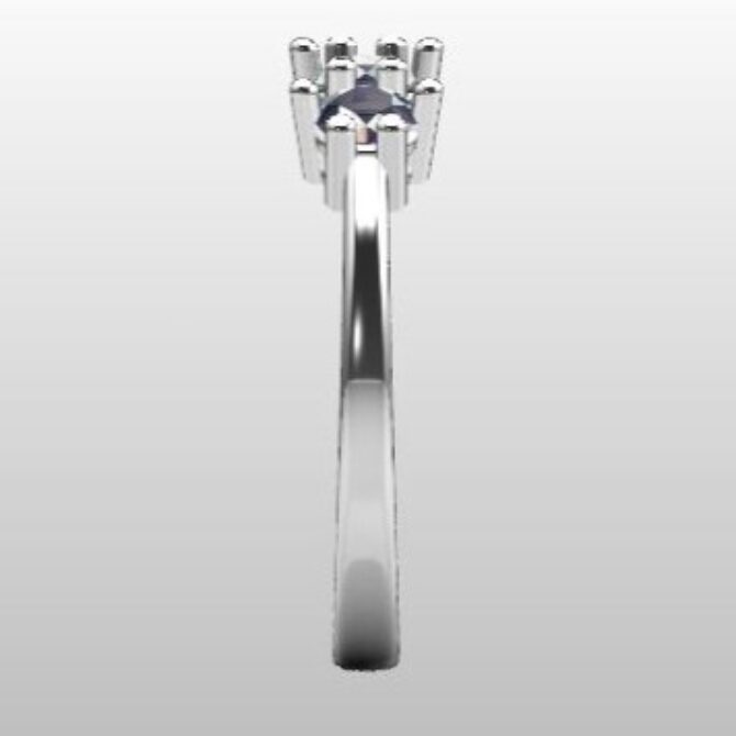Custom Made Diamond Set Wedding Ring SB3016 image 4