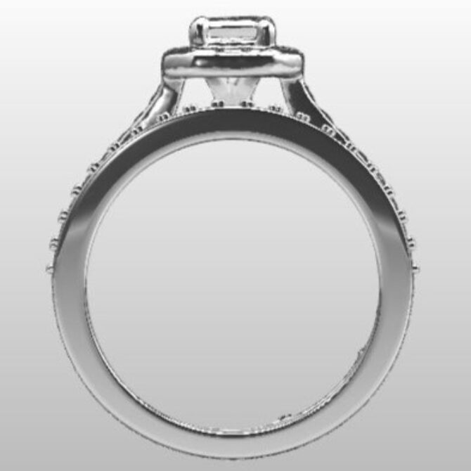 Custom Made Diamond Set Wedding Ring SB3046 image 3