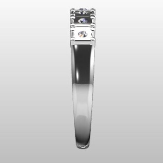 Custom Made Diamond Set Wedding Ring SB3048 image 4