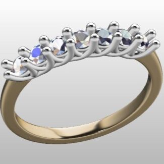 Custom Made Diamond Set Wedding Ring SB3069 image 2
