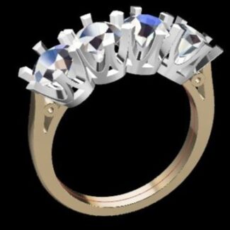 Custom Made Diamond Set Wedding Ring SB3106 image 2