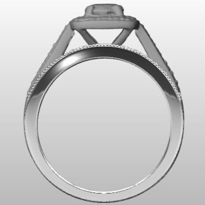 Custom Made Diamond Set Wedding Ring SB3114 image 3