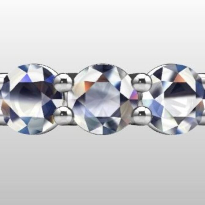 Custom Made Diamond Set Wedding Ring SB3213 image 1