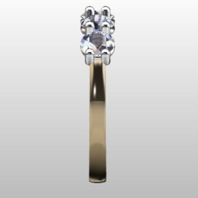 Custom Made Diamond Set Wedding Ring SB3213 image 4