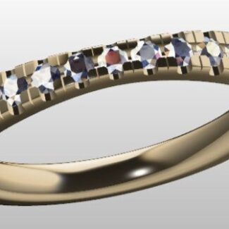 Custom Made Diamond Set Wedding Ring SB3265 image 2