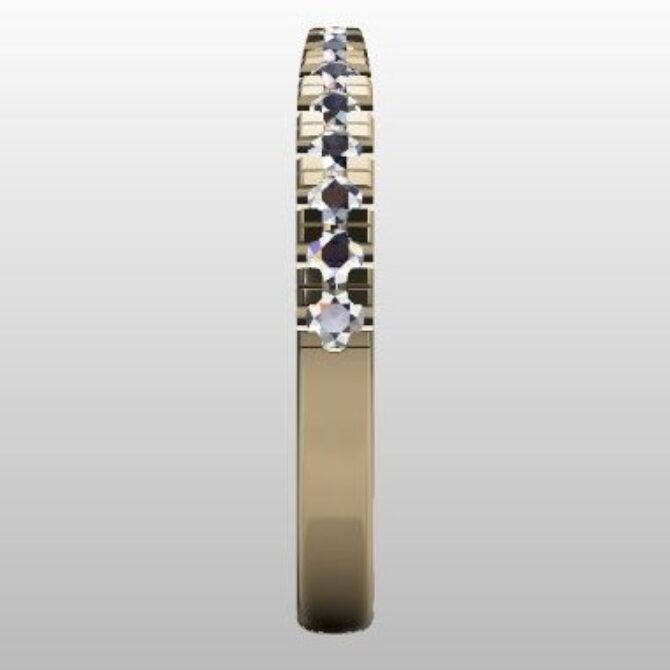 Custom Made Diamond Set Wedding Ring SB3265 image 4