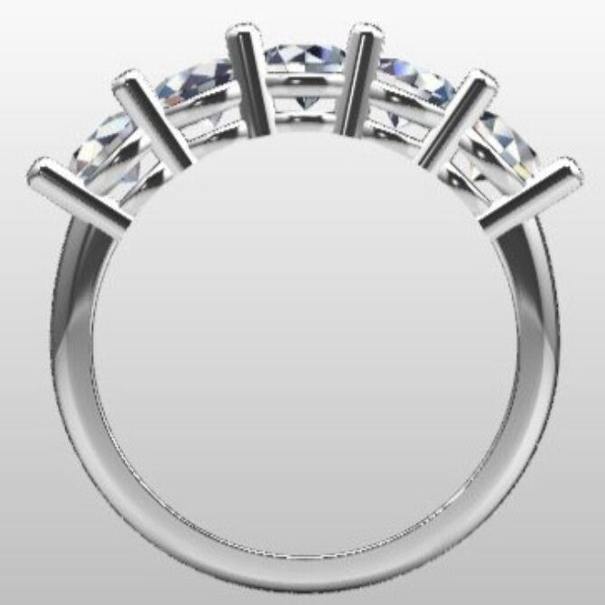 Custom Made Diamond Set Wedding Ring SB3271 image 3