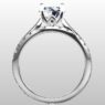 Custom Made Diamond Set Wedding Ring and Round Solitaire Engagement Ring SB2330 image 3