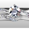 Custom Made Engagement Ring and Wedding Ring SB2505 image 1.