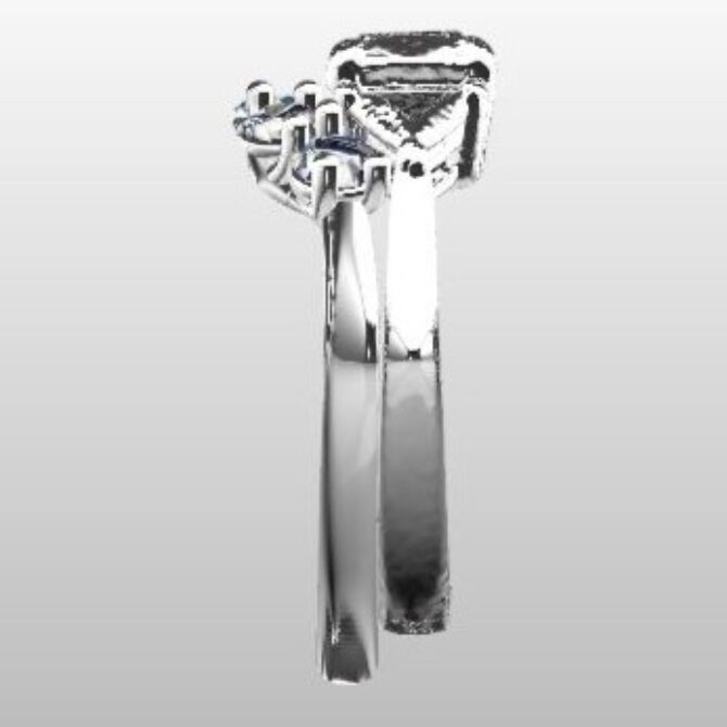 Custom Made Five Stone Diamond Set Wedding Ring SB2308 image 4