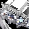 Custom Made Five Stone Curved Wedding Ring SB3086 image 2