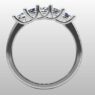 Custom Made Five Stone Diamond Set Wedding Ring SB3094 image 3
