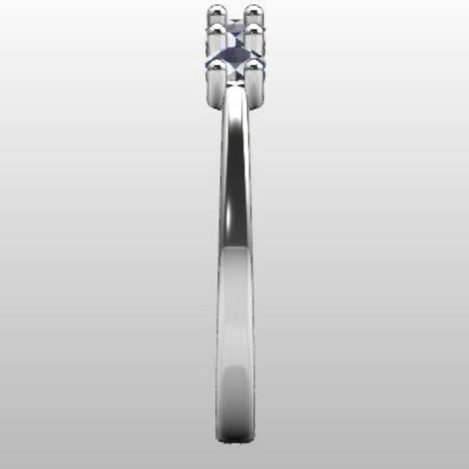 Custom Made Five Stone Diamond Set Wedding Ring SB3094 image 4