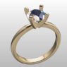 Custom Made Four Claw Round Cut Solitaire Engagement Ring SB3244 image 2