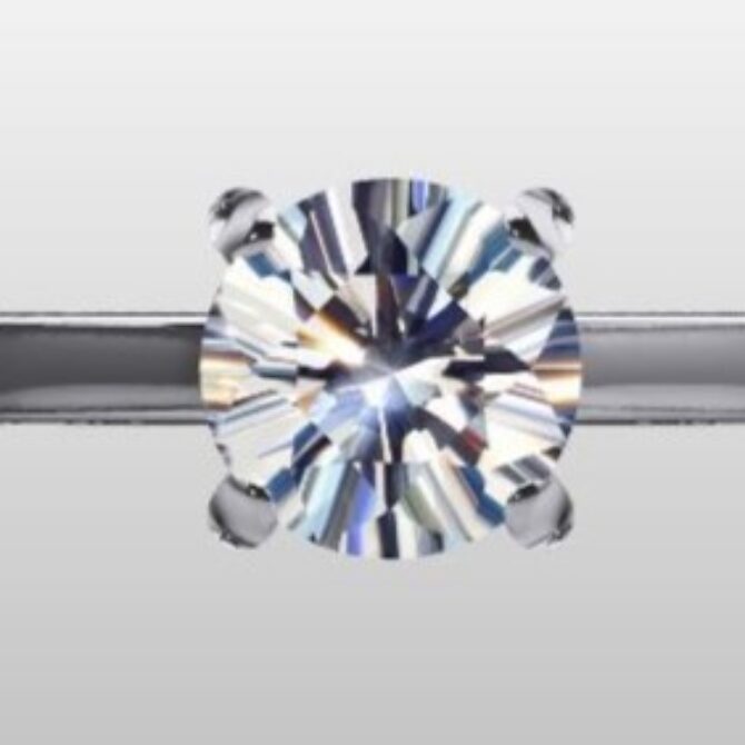 Custom Made Four Claw Round Cut Solitaire SB3128 image 1