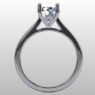 Custom Made Four Claw Round Cut Solitaire SB3128 image 3