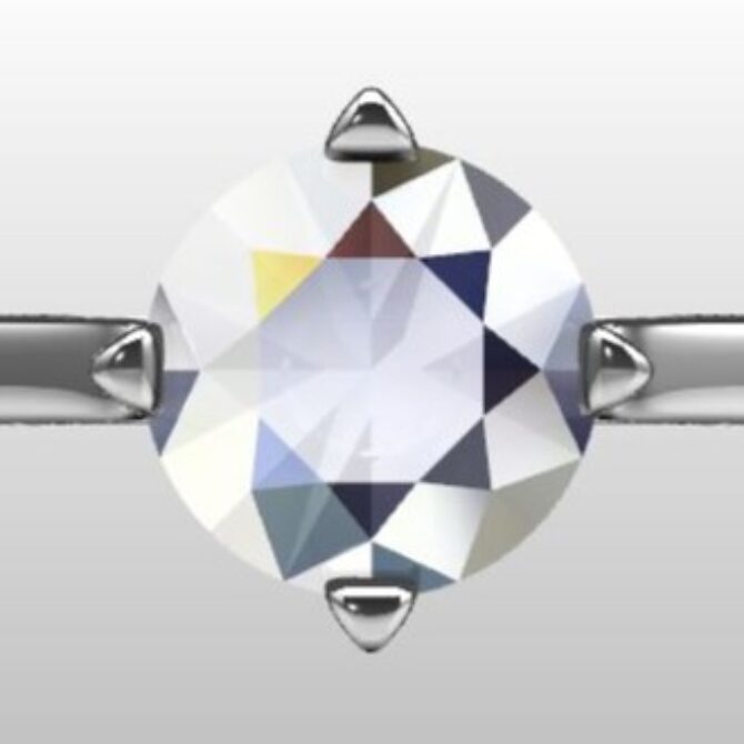 Custom Made Four-Claw Round Solitaire SB2347 image 1