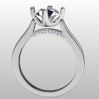 Custom Made Four-Claw Round Solitaire SB2347 image 2