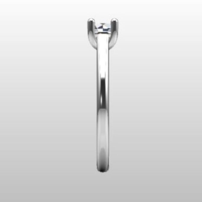 Custom Made Four Claw Solitaire Engagement Ring SB3268 image 4