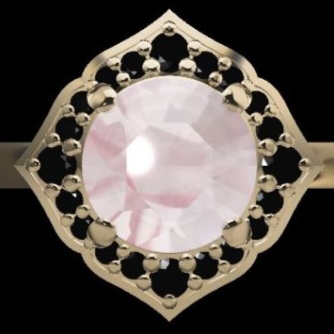 Custom Made Halo Engagement Ring SB2550 image 1