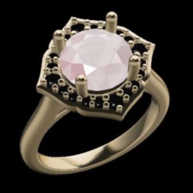 Custom Made Halo Engagement Ring SB2550 image 2